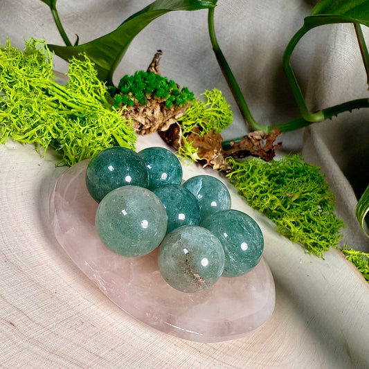 Green Strawberry Quartz Mini Sphere