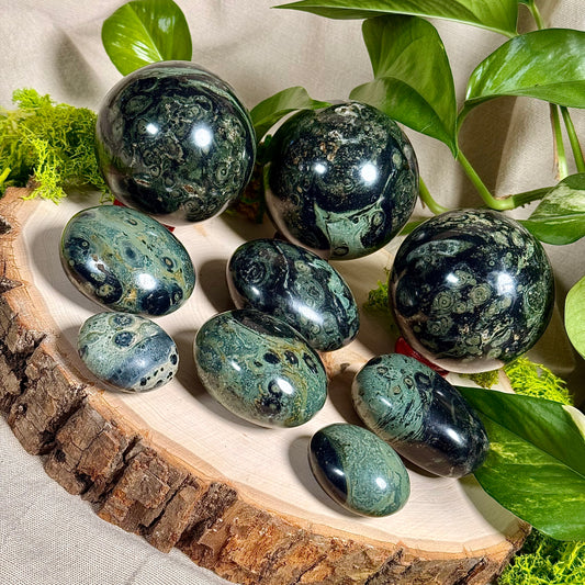 Kambamba Jasper Palm Stones and Spheres