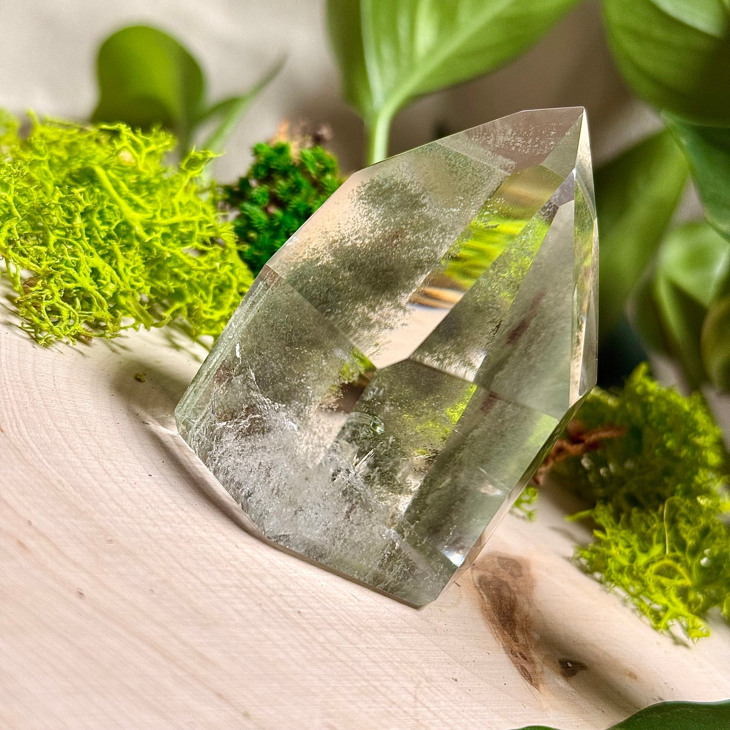 Green Chlorite Phantom Quartz Garden Towers