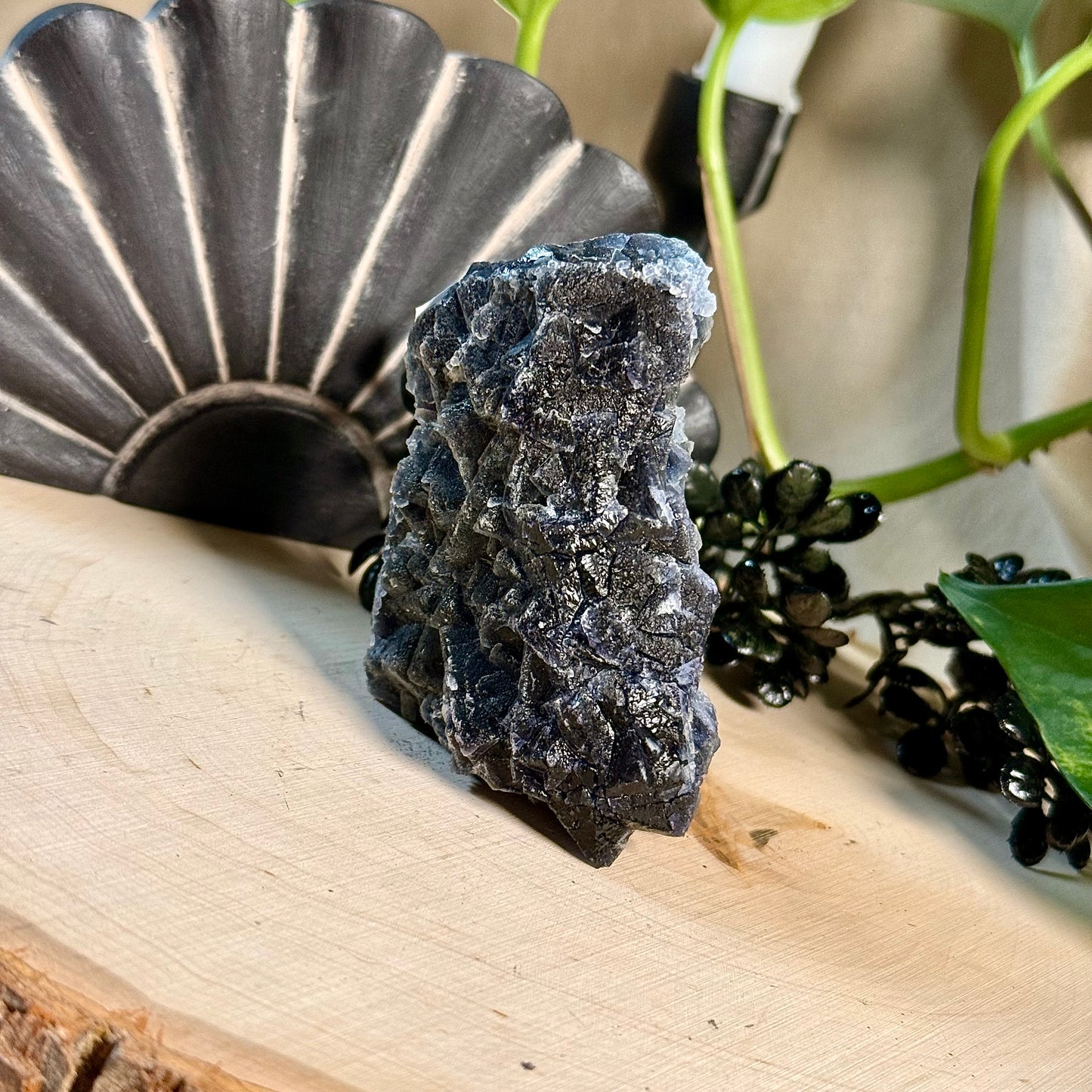 Black Rose Fluorite Specimens