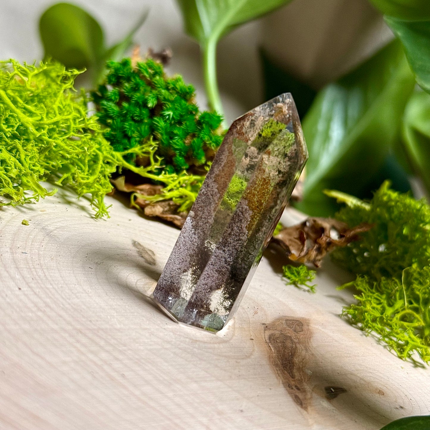 Green Chlorite Phantom Quartz Garden Towers
