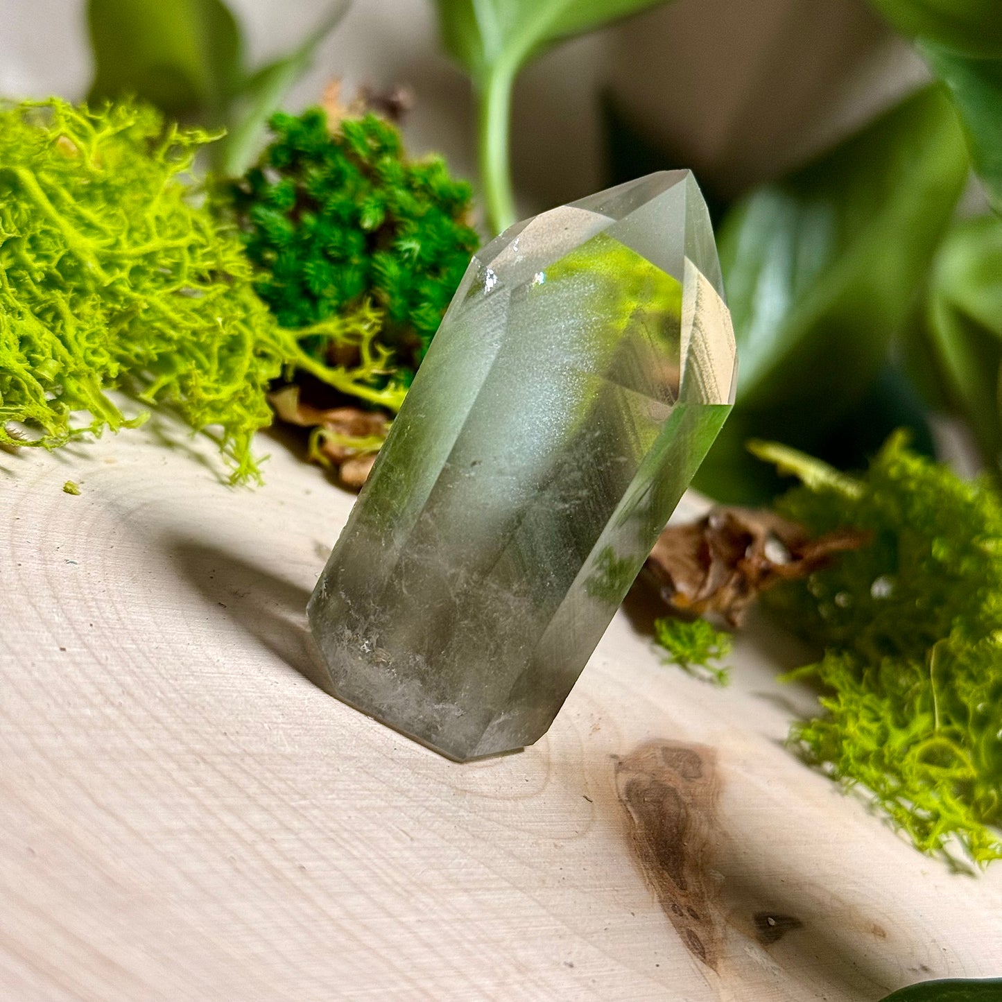Green Chlorite Phantom Quartz Garden Towers
