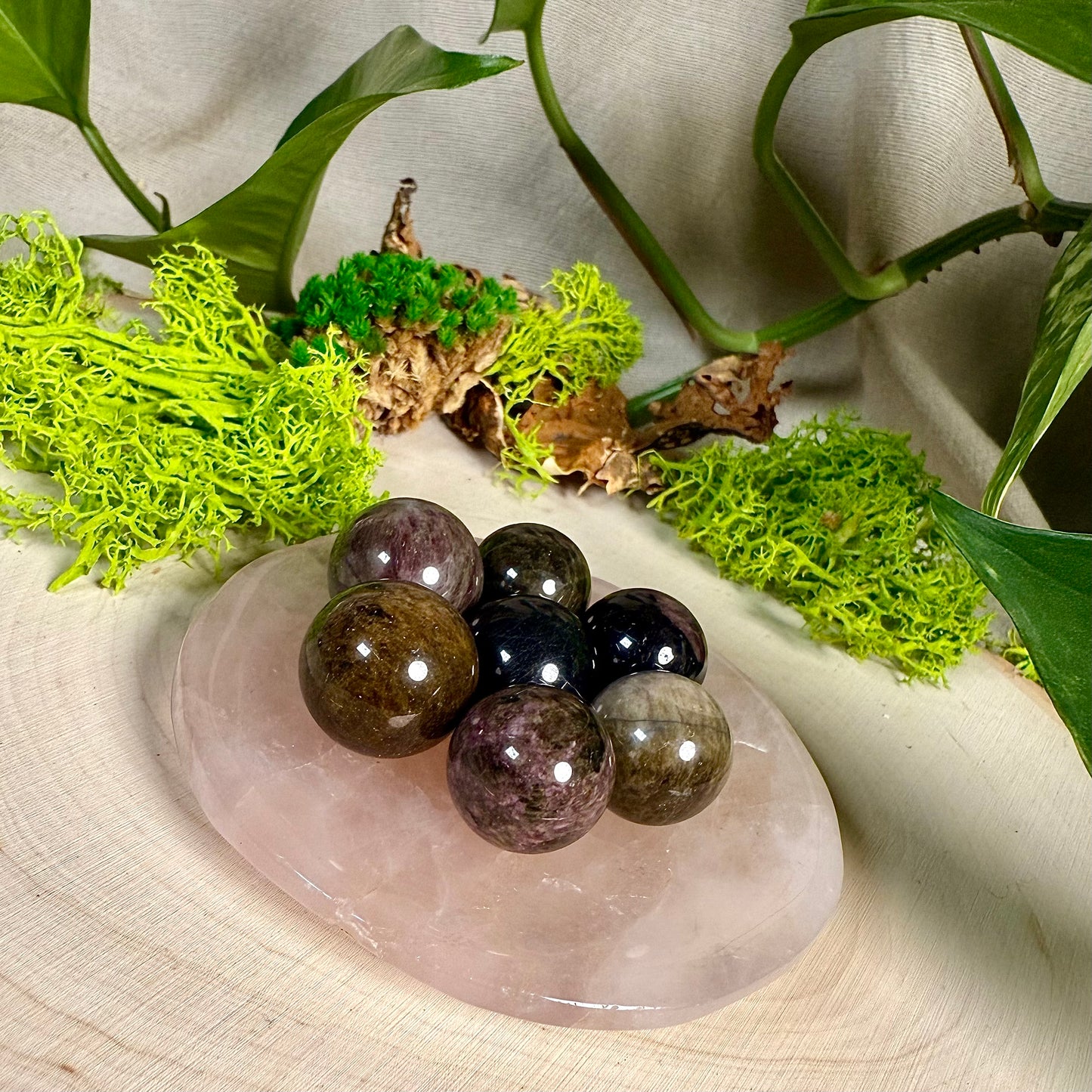 Watermelon Tourmaline Mini Sphere
