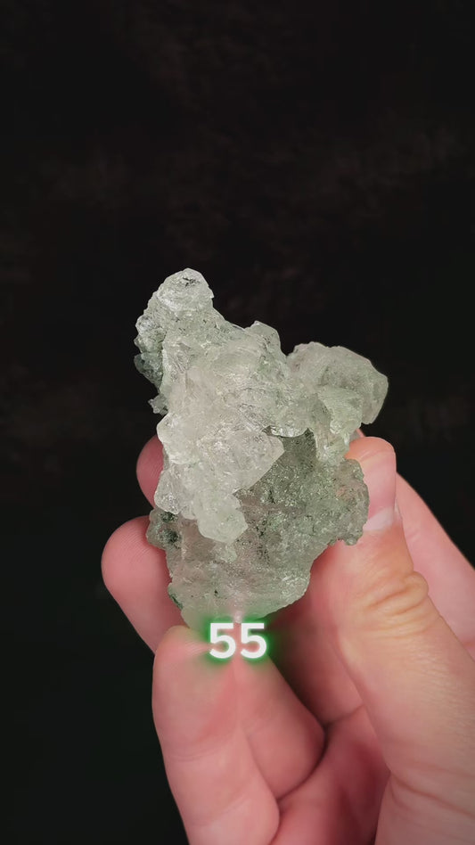 Green Phantom Chlorite Himalayan Quartz Clusters - Manihar Valley